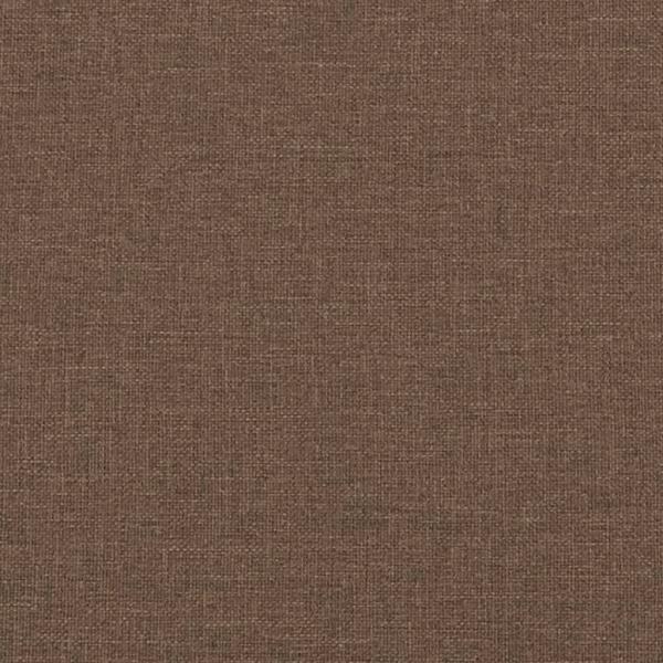 3-Sitzer-Sofa mit Zierkissen Braun 210 cm Stoff