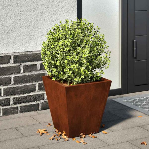 ARDEBO.de - Pflanzkübel 30x30x30 cm Wetterfester Stahl