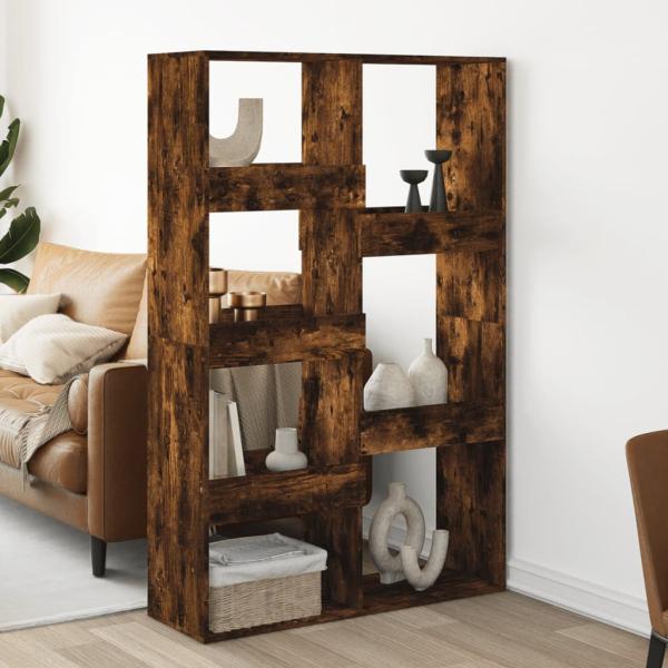 ARDEBO.de - Raumteiler Räuchereiche 100x33x155,5 cm Holzwerkstoff