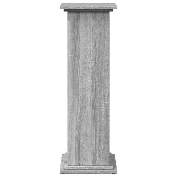 Postament mit Stauraum Grau Sonoma 31x30x90 cm Holzwerkstoff