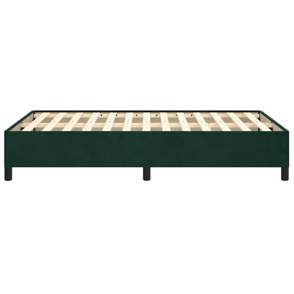 Bettgestell ohne Matratze Dunkelgrün 120x190 cm Samt