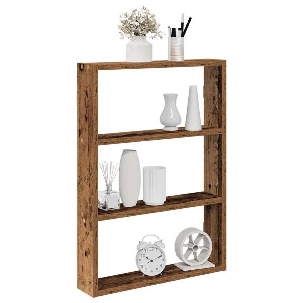 ARDEBO.de - Wandregal Altholz-Optik 43x9x60 cm Holzwerkstoff