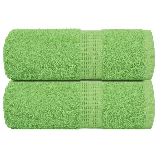 ARDEBO.de - Gästetücher FROGN 2 Stk. Apfelgrün 30x50 cm 360 g/m²