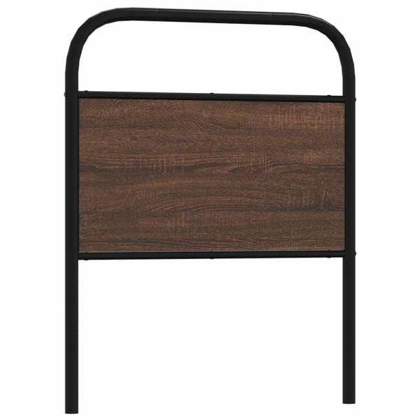 ARDEBO.de - Ersatz-Kopfteil Braun Eichen-Optik 75 cm Stahl und Holzwerkstoff