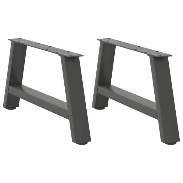 ARDEBO.de - Couchtischbeine A-Form 2 Stk. Anthrazit 60x(30-31) cm Stahl