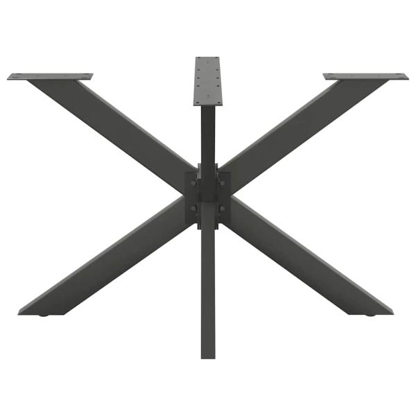 Esstischbein in Spinnenform Anthrazit 120x68x(72-73) cm Stahl
