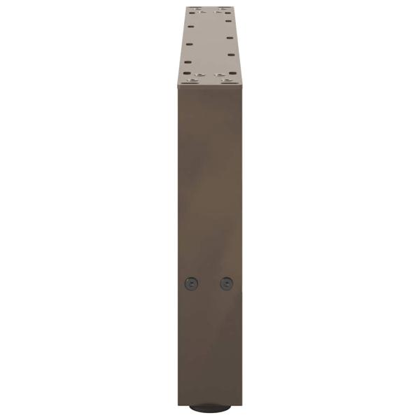 Couchtischbeine Naturstahl 2 Stk. 70x(30-31) cm Stahl