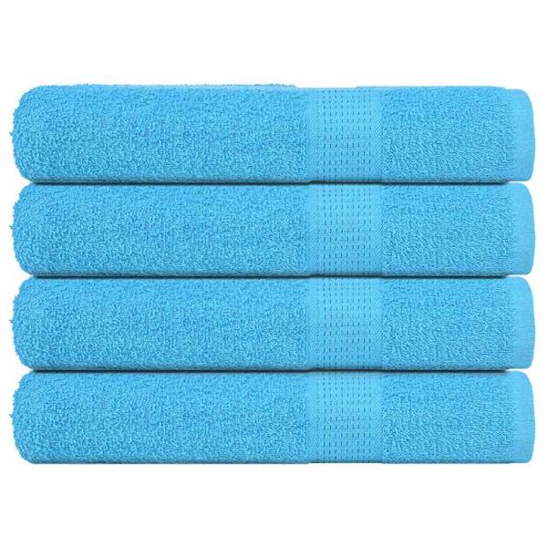 ARDEBO.de - Handtücher FROGN 4 Stk. Türkis 100x200 cm 360 g/m²
