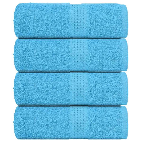ARDEBO.de - Gästetücher FROGN 4 Stk. Türkis 30x50 cm 360 g/m²