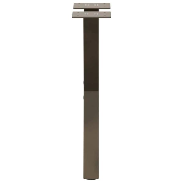 Couchtischbeine X-Form 2 Stk. Naturstahl 38x(42-43) cm Stahl