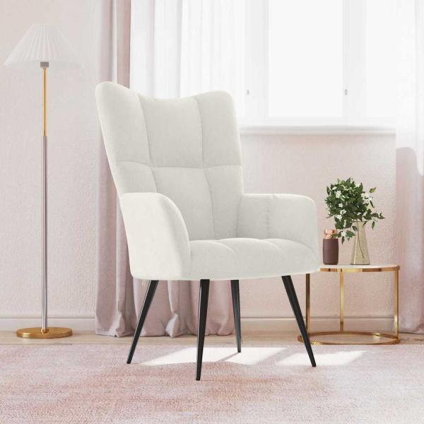 ARDEBO.de - Relaxsessel Cremewei? Samt