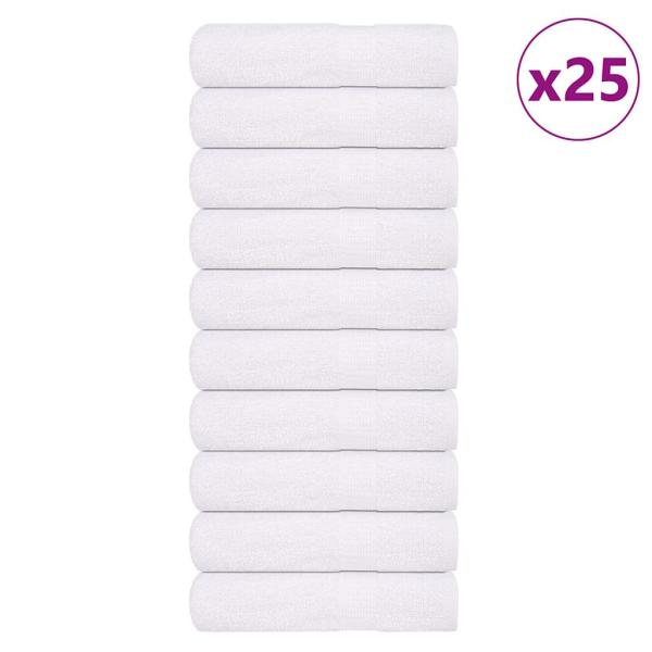 ARDEBO.de - Badetücher FROGN 25 Stk. Weiß 100x150 cm 360 g/m²