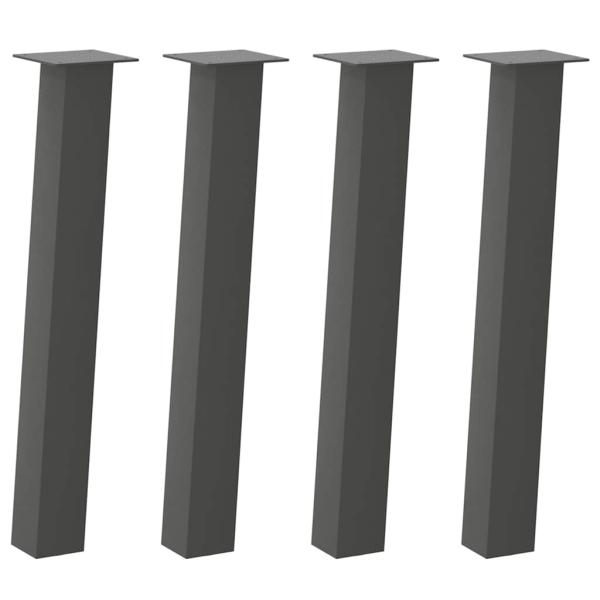 Konsolentischbeine 4 Stk. Anthrazit 72 cm Stahl