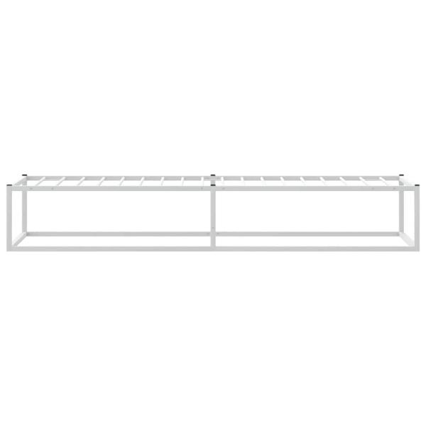 Bettgestell ohne Matratze Weiß 100x200 cm Metall