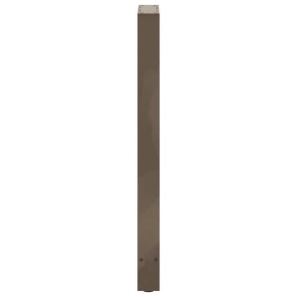 Bartischbeine Naturstahl 2 Stk. 50x(100-101) cm Stahl