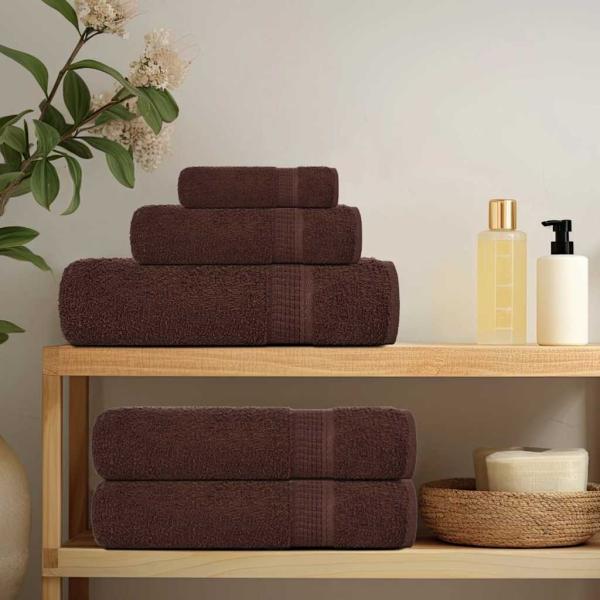 Badetücher FROGN 4 Stk. Braun 100x150 cm 360 g/m²