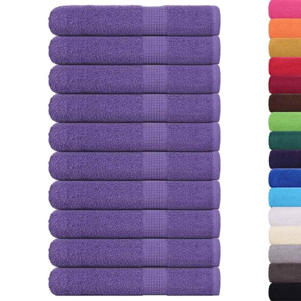 Saunatücher FROGN 10 Stk. Lila 80x200 cm 360 g/m²