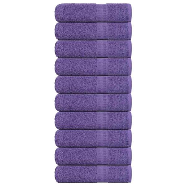 ARDEBO.de - Handtücher FROGN 10 Stk. Lila 50x100 cm 360 g/m²