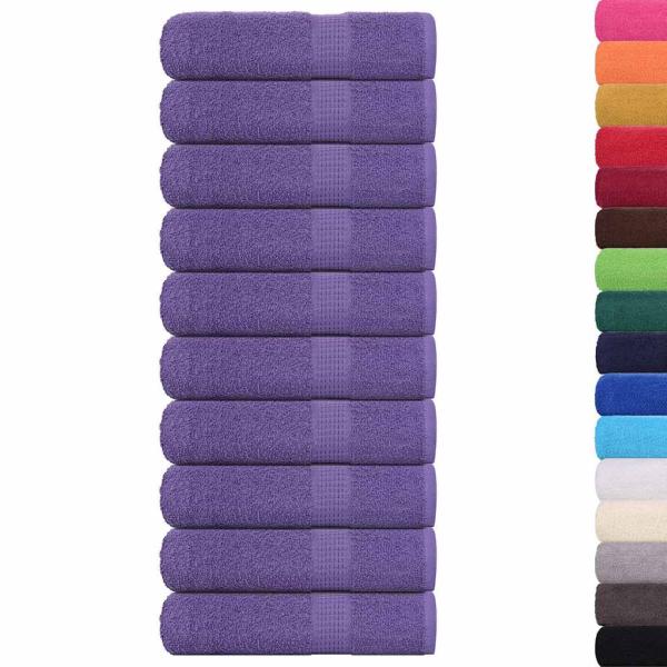 Handtücher FROGN 10 Stk. Lila 50x100 cm 360 g/m²