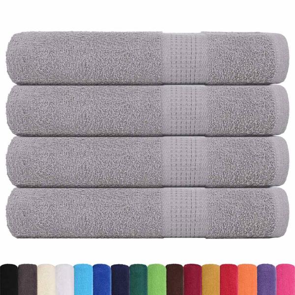 Saunatücher FROGN 4 Stk. Grau 80x200 cm 360 g/m²