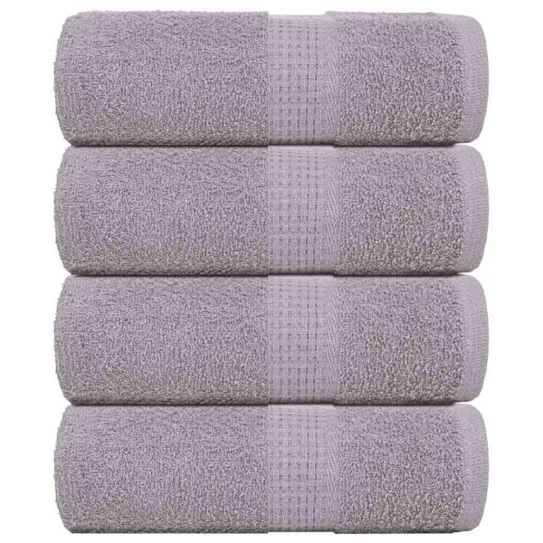 Gästetücher FROGN 4 Stk. Grau 30x50 cm 360 g/m²