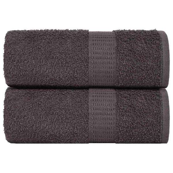 ARDEBO.de - Waschlappen FROGN 2 Stk. Anthrazit 15x21 cm 360 g/m²