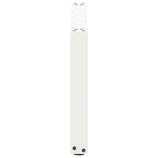 Couchtischbeine U-Form 2 Stk. Weiß 60x(42-43) cm Stahl
