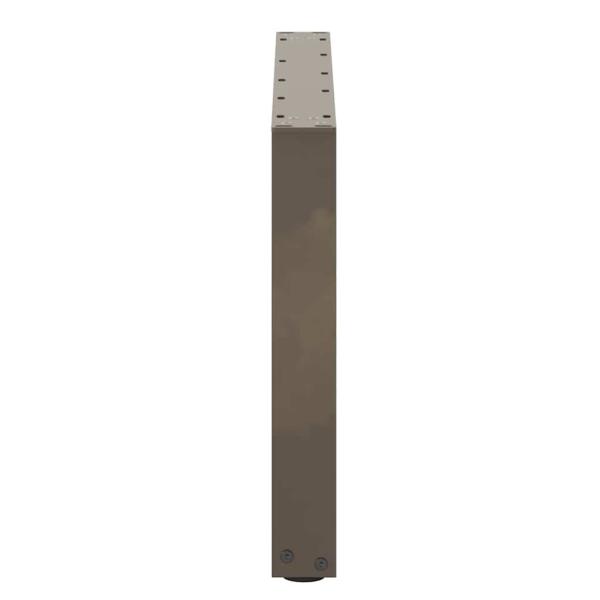 Couchtischbeine U-Form 2 Stk. Naturstahl 60x(42-43) cm Stahl
