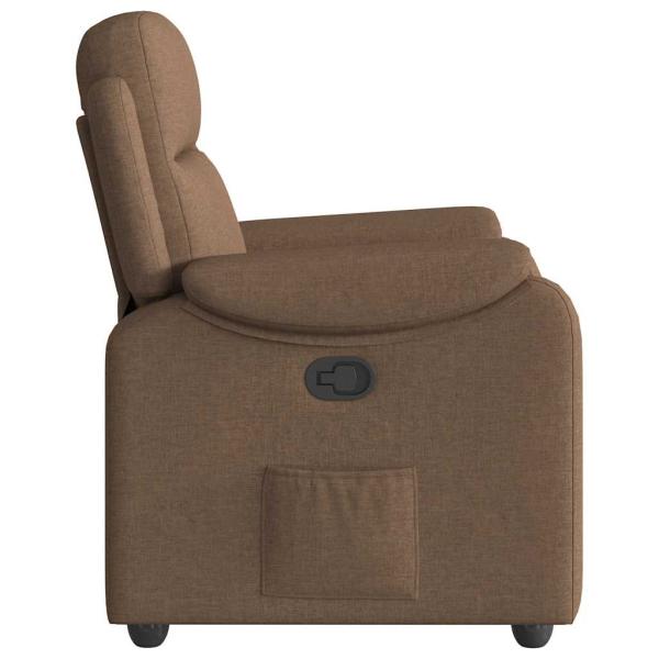 Relaxsessel Braun Stoff