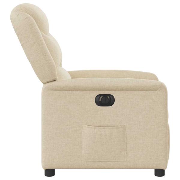 Relaxsessel Elektrisch Creme Stoff