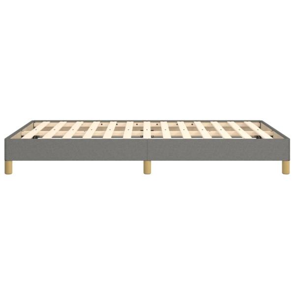 Bettgestell ohne Matratze Dunkelgrau 120x190 cm Stoff