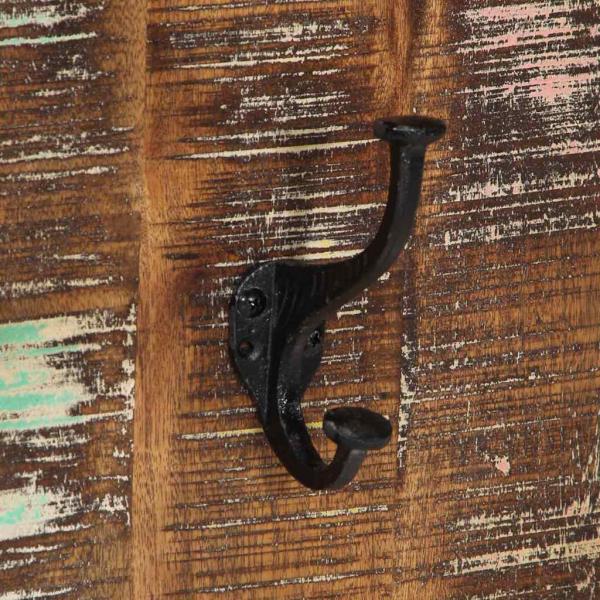 Garderobe Mehrfarbig 40x2x80 cm Altholz Massiv