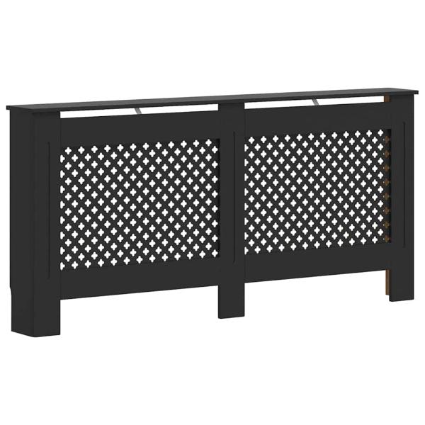 Heizkörperverkleidung Schwarz 172x19x81,5 cm MDF