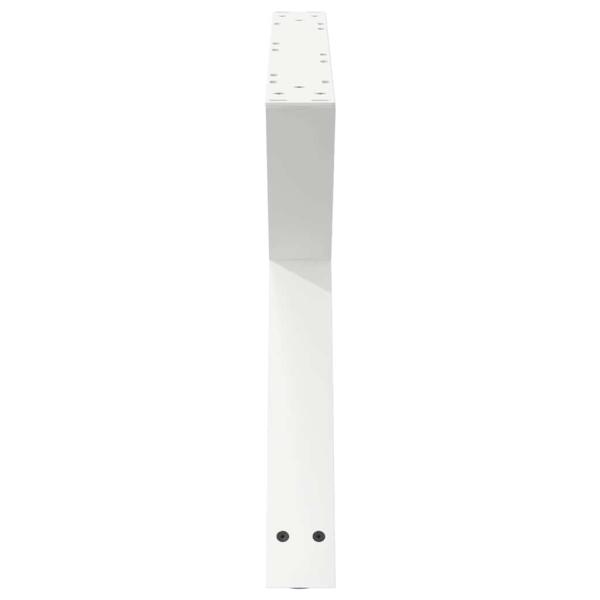 Couchtischbeine 2 Stk. Weiß 70x(42-43,3) cm Stahl