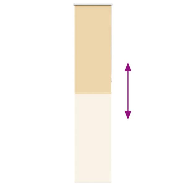 Verdunkelungsrollo Beige 50x210cm Stoffbreite 45,7 cm Polyester