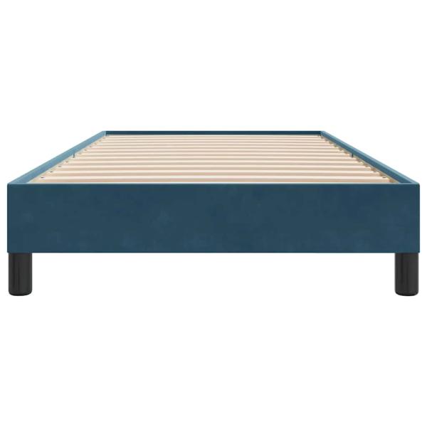 Boxspringbett ohne Matratze Dunkelblau 80x210 cm Samt