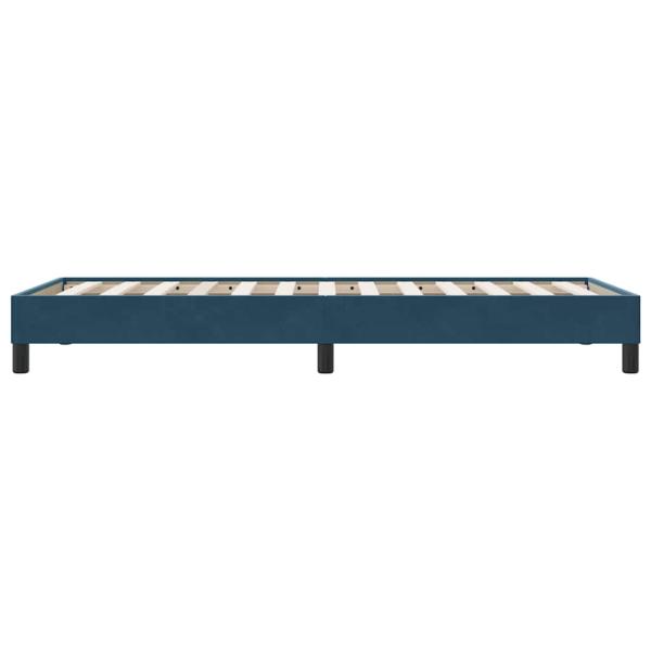 Boxspringbett ohne Matratze Dunkelblau 80x210 cm Samt