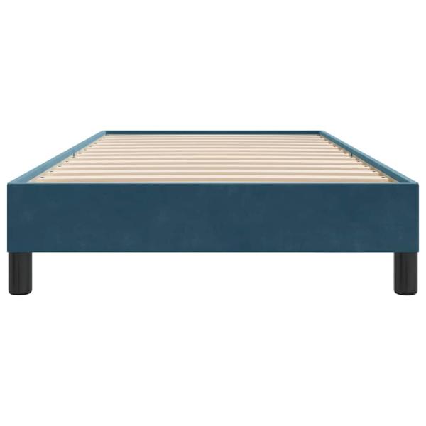 Boxspringbett ohne Matratze Dunkelblau 90x210 cm Samt