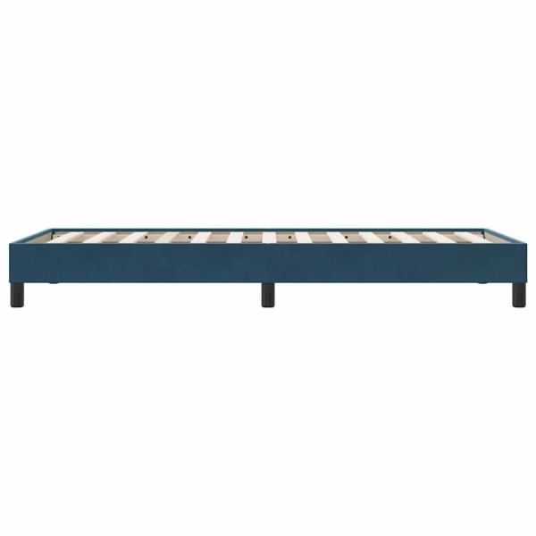 Boxspringbett ohne Matratze Dunkelblau 90x210 cm Samt