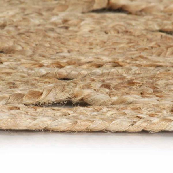 Teppich Handgefertigt Jute Geflochten 120 cm