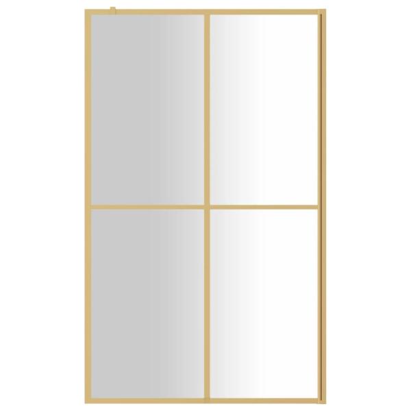 Duschwand f?r Begehbare Dusche ESG Klarglas Golden 118x195cm