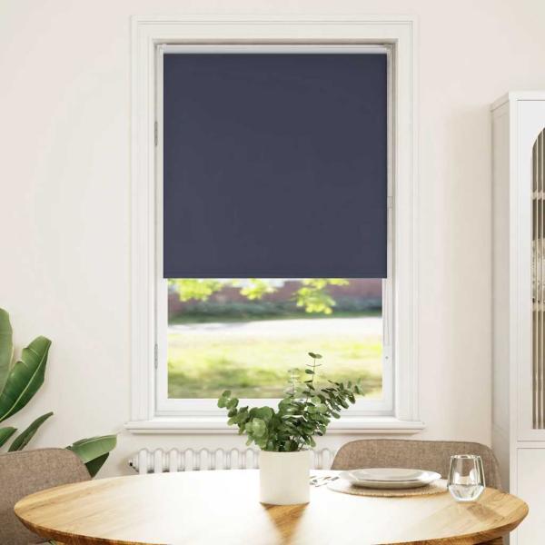 Verdunkelungsrollo Marineblau 75x175cm Stoffbreite 70,7 cm