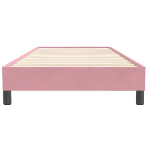 Boxspringbett ohne Matratze Rosa 100x220 cm Samt