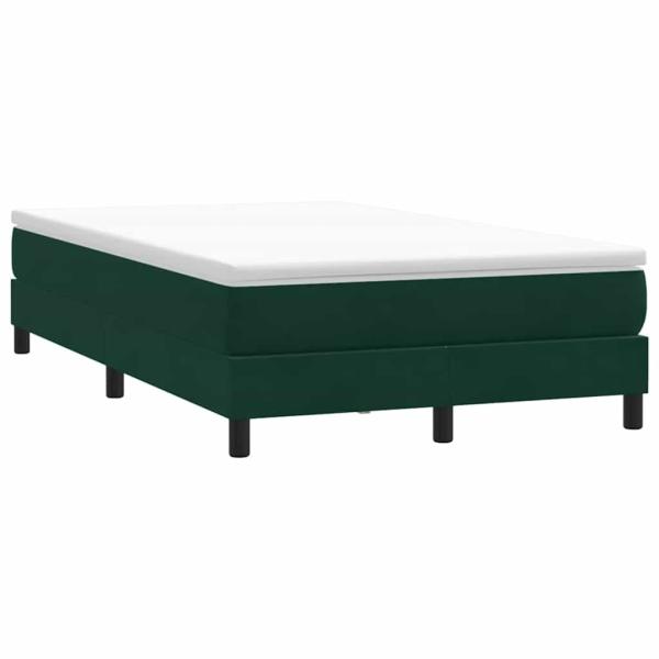 Boxspringbett ohne Matratze Dunkelgrün 120x220 cm Samt