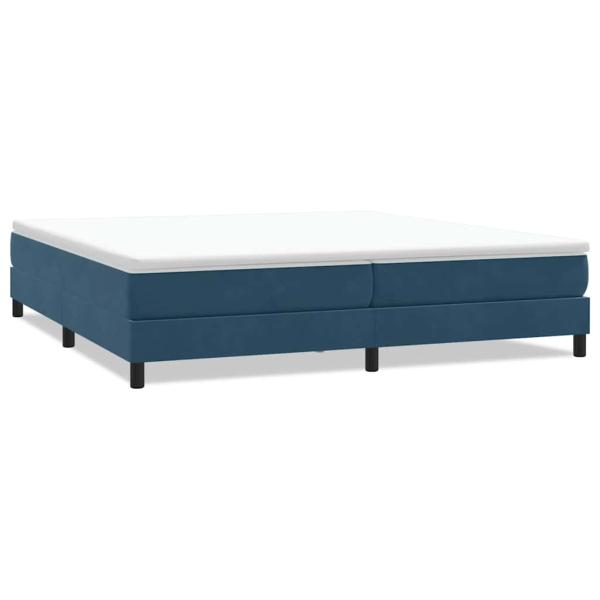 Boxspringbett ohne Matratze Dunkelblau 200x210 cm Samt
