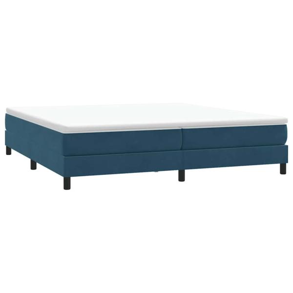 Boxspringbett ohne Matratze Dunkelblau 200x210 cm Samt