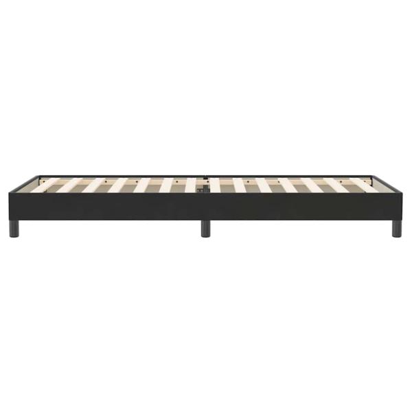 Boxspringbett ohne Matratze Schwarz 80x220 cm Samt