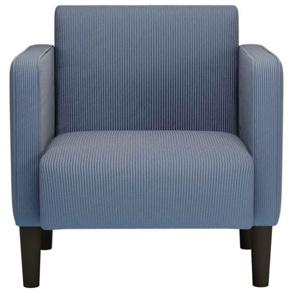 Sessel mit Armlehnen Blau 54 cm Cordstoff