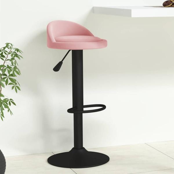 ARDEBO.de - Barhocker Rosa Samt