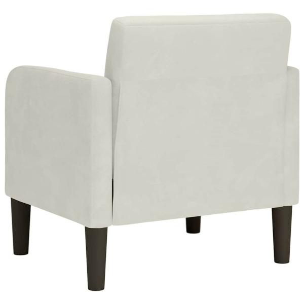 Sessel mit Armlehnen Creme 54 cm Samt